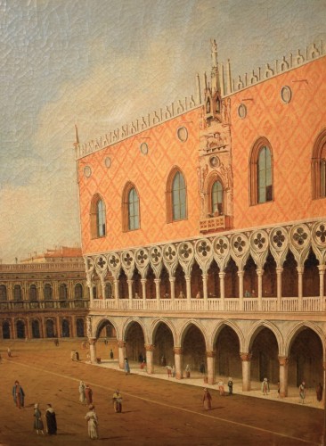 Antiquités - Venice, the San Marco Basin - Venetian master of the 19th century
